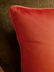 Bright Orange 40 x 59cm Matte Velvet Cushion - Image 2 of 5