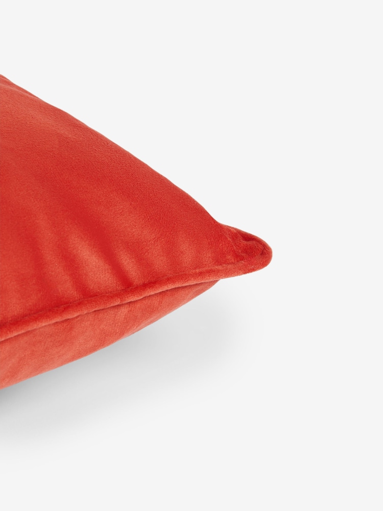 Bright Orange 40 x 59cm Matte Velvet Cushion - Image 5 of 5