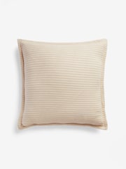 Greige Muslin 100% Cotton Cushion - Image 3 of 5