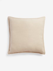 Greige Muslin 100% Cotton Cushion - Image 5 of 5