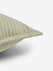 Sage Green Muslin 100% Cotton Cushion - Image 4 of 4