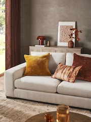 Ochre Yellow 59 x 59cm Camilla Chenille Cushion - Image 2 of 5