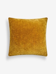 Ochre Yellow 59 x 59cm Camilla Chenille Cushion - Image 3 of 5