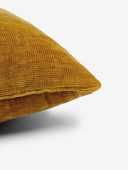 Ochre Yellow 59 x 59cm Camilla Chenille Cushion - Image 5 of 5