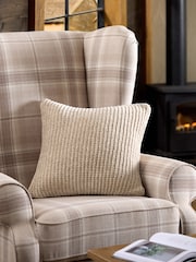 Natural Nellie Chunky Chenille Cushion - Image 1 of 4
