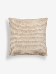 Natural Nellie Chunky Chenille Cushion - Image 3 of 4