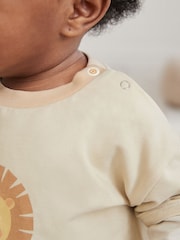 Neutral Lion Baby Top And Leggings Set - Image 5 of 5