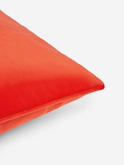 Red 59 x 59cm Matte Velvet Cushion - Image 5 of 5