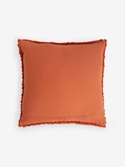 Orange 59 x 59cm Global Bobble 100% Cotton Cushion - Image 4 of 5