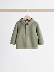 Khaki Green Baby Top And Joggers Set - Image 3 of 15