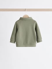 Khaki Green Baby Top And Joggers Set - Image 4 of 15