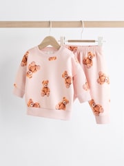 Neutral Bear Baby Sweatshirt And Leggings 2 Piece Set - Image 1 of 13