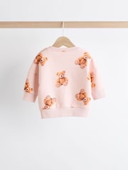 Neutral Bear Baby Sweatshirt And Leggings 2 Piece Set - Image 4 of 13