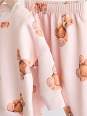 Neutral Bear Baby Sweatshirt And Leggings 2 Piece Set - Image 7 of 13