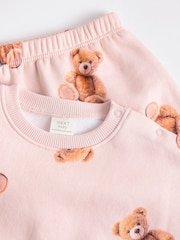 Neutral Bear Baby Sweatshirt And Leggings 2 Piece Set - Image 8 of 13