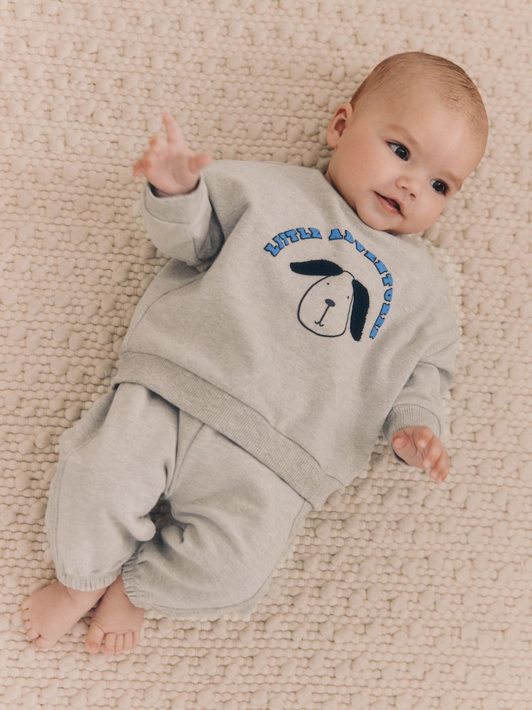 Grau - 2teiliges Baby-Set aus Sweatshirt und Leggings - Bild 2 von 15 Grau - 2teiliges Baby-Set aus Sweatshirt und Leggings - Bild 2 von 15