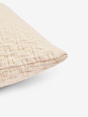 Cream Feather Filled Irregular Texture Cushion - Image 3 of 3