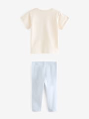 Blue Fairy 100% Cotton Short Sleeve Top and Leggings Set (3mths-7yrs) - Image 2 of 3