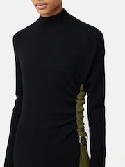 Jigsaw Black D Ring Knitted Dress - Image 5 of 7