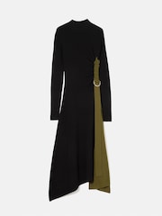 Jigsaw Black D Ring Knitted Dress - Image 7 of 7