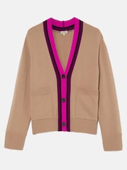 Jigsaw Cream Contrast Cardigan - Image 7 of 7