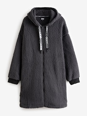 DKNY Hooded Zip Thru Blanket Hoodie - Image 1 of 1