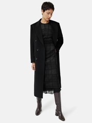 Jigsaw Textured Check Midi Dress - Image 4 of 7