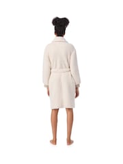 DKNY Cosy Sherpa Fleece Robe Dressing Gown - Image 1 of 3