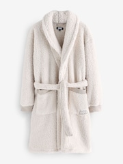DKNY Cosy Sherpa Fleece Robe Dressing Gown - Image 3 of 3