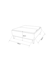 Tweedy Plain Light Natural Hayden Storage Large Coffee Table - Image 11 of 12