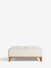 Tweedy Plain Light Natural Hayden Storage Large Coffee Table - Image 6 of 12