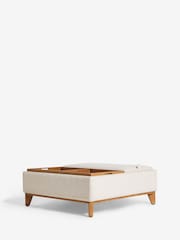 Tweedy Plain Light Natural Hayden Storage Large Coffee Table - Image 8 of 12