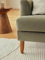 Soft Velvet Sage Green Murphy Compact 2 Seater Sofa In A Box - Image 2 of 9