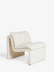 Casual Boucle Oyster Natural Euston Accent Chair - Image 2 of 9