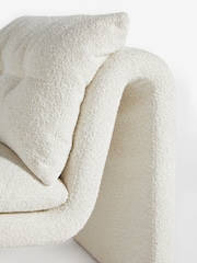 Casual Boucle Oyster Natural Euston Accent Chair - Image 8 of 9