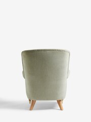 Soft Texture Sage Green Ashford Highback Accent Chair - Image 7 of 9