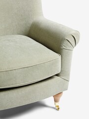 Soft Texture Sage Green Ashford Highback Accent Chair - Image 8 of 9