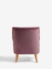 Fine Chenille Mulberry Red Collection Luxe Wolton Highback Accent Chair - Image 6 of 6