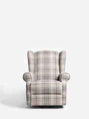 Versatile Check Nevis Grey Riser Recliner Sherlock Highback Armchair - Image 8 of 13