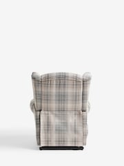 Versatile Check Nevis Grey Riser Recliner Sherlock Highback Armchair - Image 9 of 13