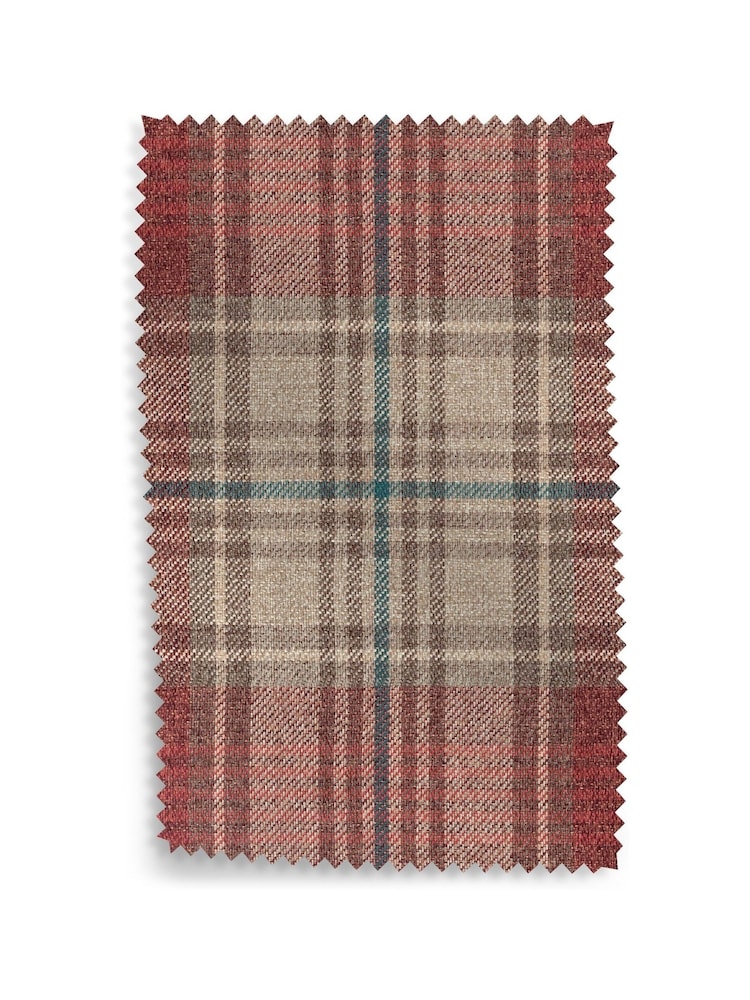 Versatile Check Stirling Red Riser Recliner Sherlock Highback Armchair - Image 12 of 12