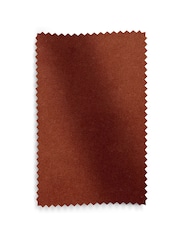 Black Frame, Soft Velvet Rust Brown Abel Wooden Rattan Accent Chair - Image 7 of 9