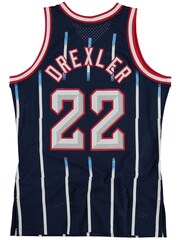 Fanatics Blue NBA Houston Rockets Clyde Drexler Hardwood Classics Road Swingman Jersey - Image 3 of 3