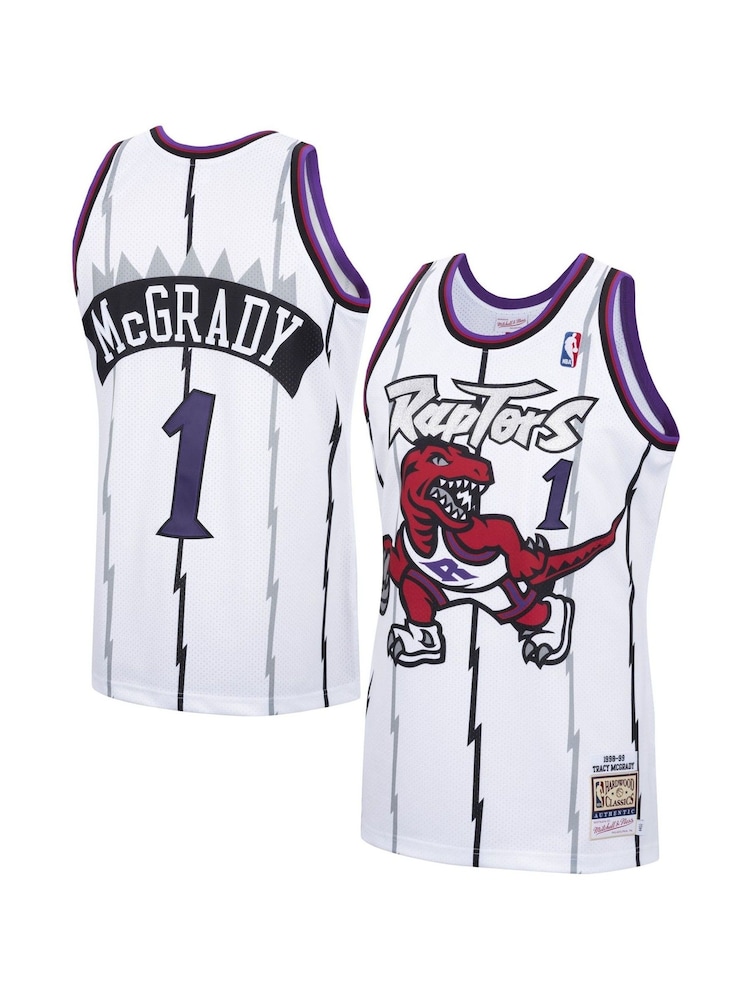 Fanatics NBA Toronto Raptors Tracy McGrady 1998 Hardwood Classics Home Swingman White Jersey - Image 1 of 2