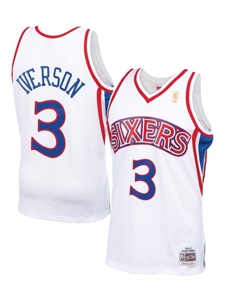 Fanatics White Philadelphia 76ers Allen Iverson 1996 Swingman Jersey - Image 1 of 3 Fanatics White Philadelphia 76ers Allen Iverson 1996 Swingman Jersey - Image 1 of 3