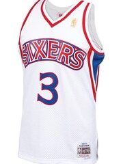 Fanatics White Philadelphia 76ers Allen Iverson 1996 Swingman Jersey - Image 2 of 3