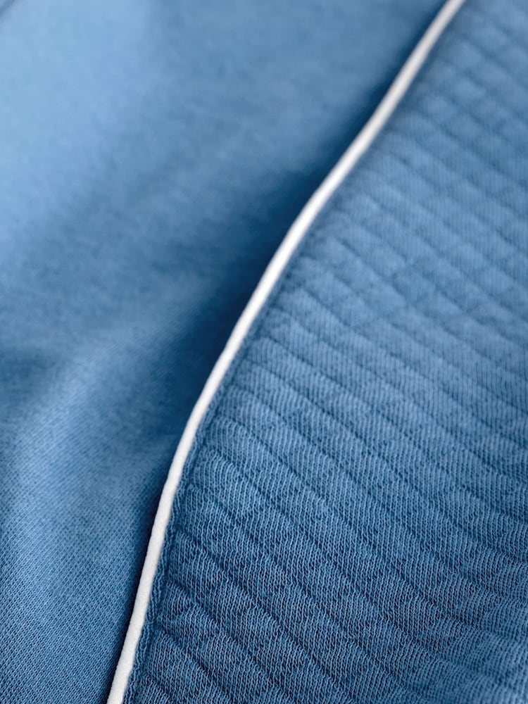 Lauren Ralph Lauren Blue Shawl Collar Robe Dressing Gown - Image 4 of 4
