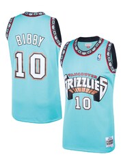 Fanatics Green NBA Vancouver Grizzlies Mike Bibby 1998 Hardwood Classics Road Swingman Jersey - Image 1 of 3