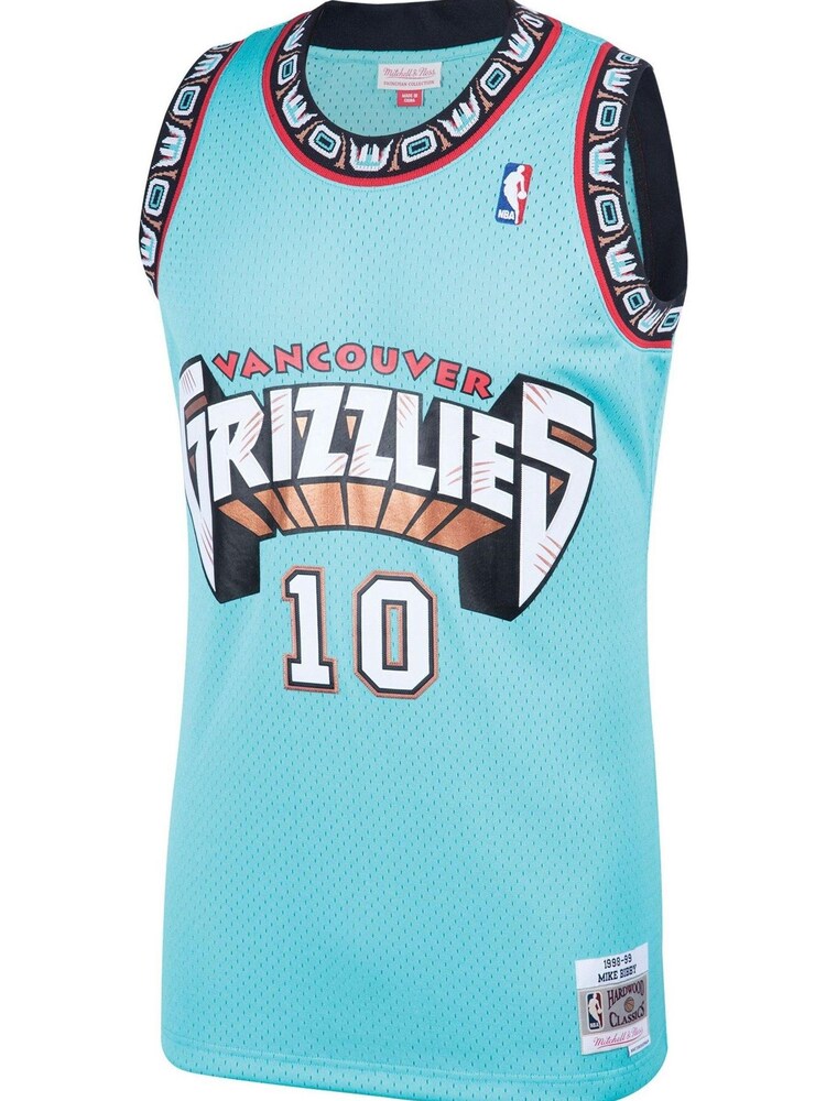 Fanatics Green NBA Vancouver Grizzlies Mike Bibby 1998 Hardwood Classics Road Swingman Jersey - Image 2 of 3