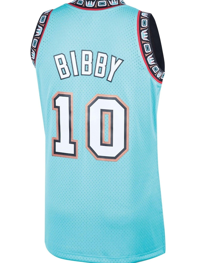 Fanatics Green NBA Vancouver Grizzlies Mike Bibby 1998 Hardwood Classics Road Swingman Jersey - Image 3 of 3